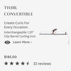 T3 1.25 inch curling iron